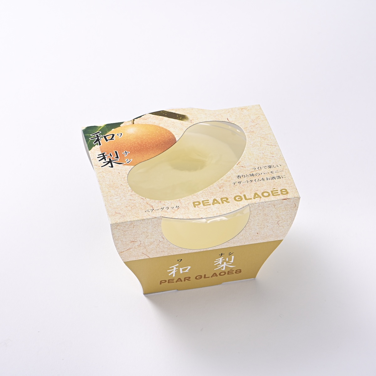 果実デザートのパッケージ撮影