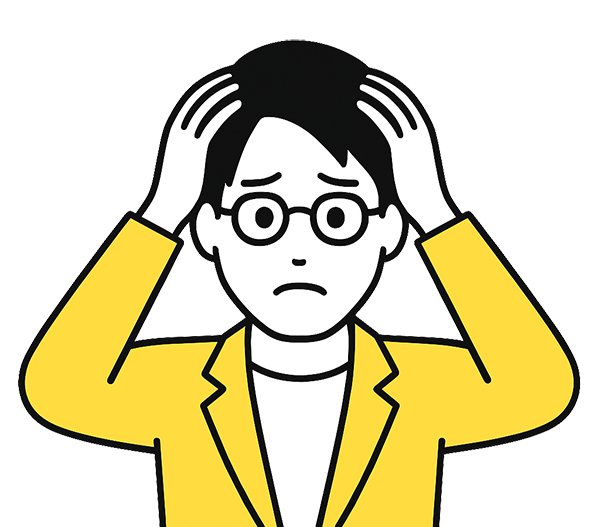 料金プラン選びに迷う様子を表現したイラスト