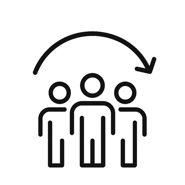 撮影から納品までワンストップを象徴するアイコン